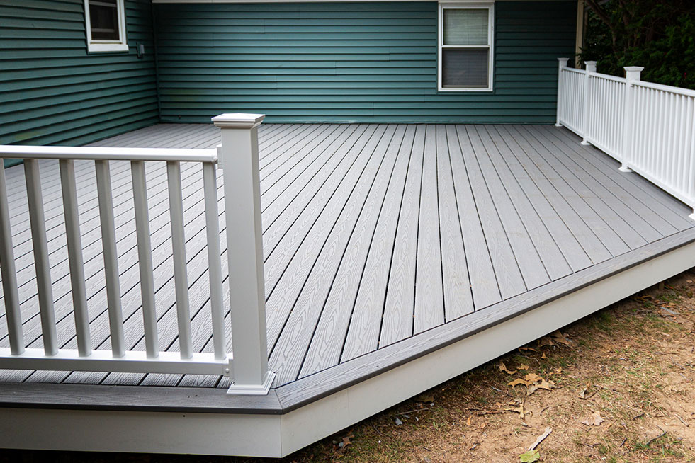 view of the beautiful deck after installation