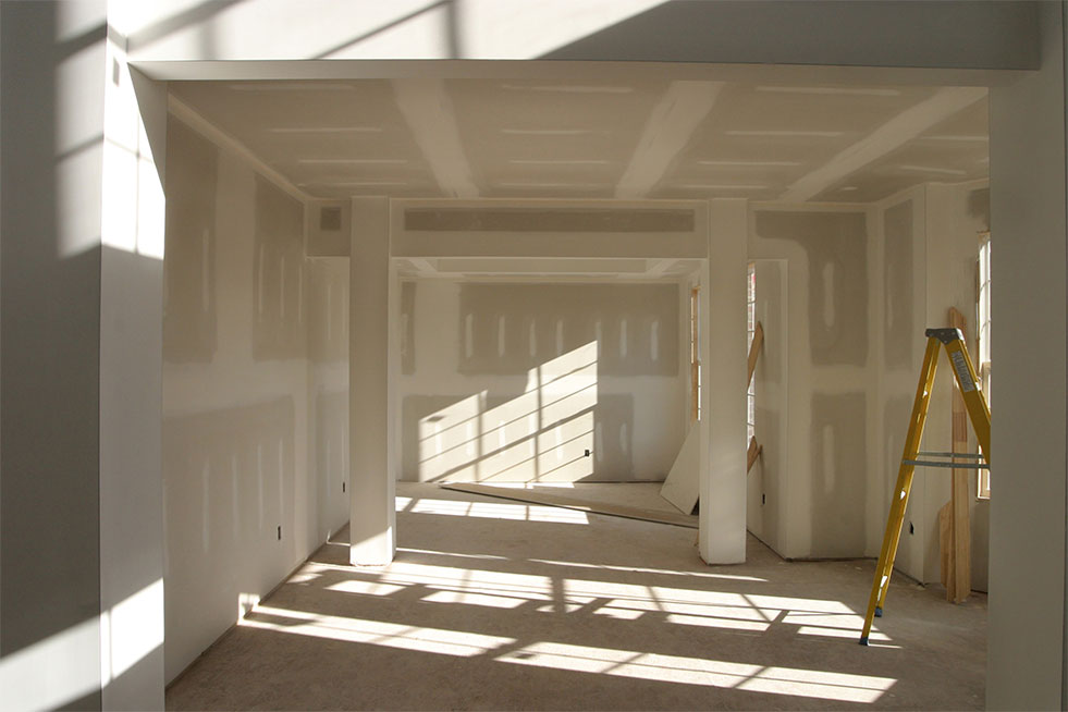 services View of house during renovation