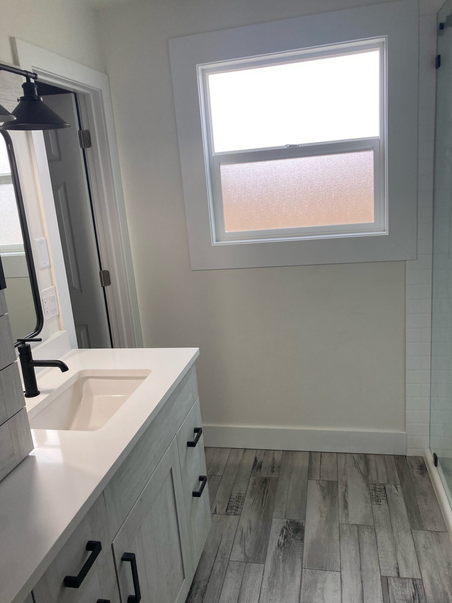 View of bathroom after remodeling