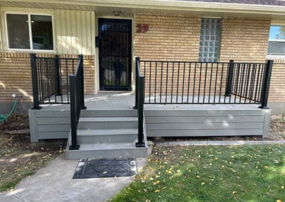 Brand new front deck on brick home