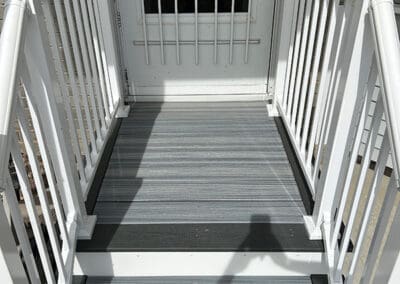 New front porch and railing