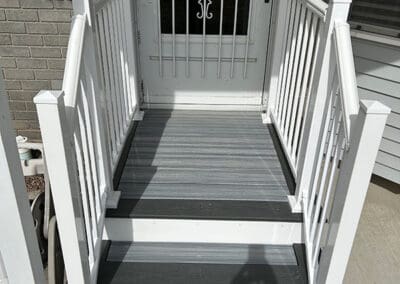 New front porch and railing