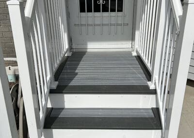 New front porch and railing