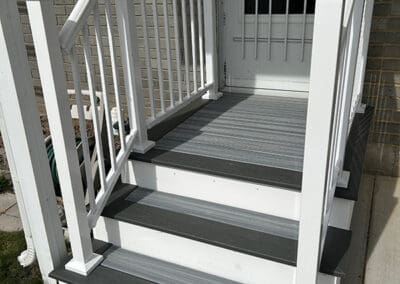 New front porch and railing